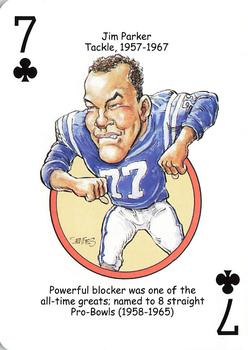 2013 Hero Decks Baltimore Colts & Ravens Football Heroes Playing Cards #7♣ Jim Parker Front