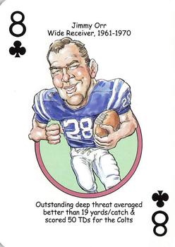 2013 Hero Decks Baltimore Colts & Ravens Football Heroes Playing Cards #8♣ Jimmy Orr Front