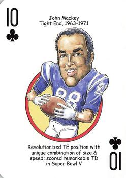 2013 Hero Decks Baltimore Colts & Ravens Football Heroes Playing Cards #10♣ John Mackey Front