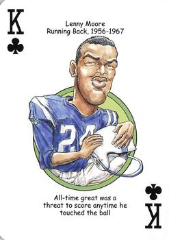 2013 Hero Decks Baltimore Colts & Ravens Football Heroes Playing Cards #K♣ Lenny Moore Front