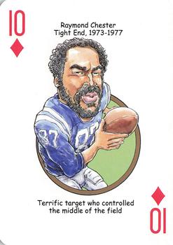 2013 Hero Decks Baltimore Colts & Ravens Football Heroes Playing Cards #10♦ Raymond Chester Front