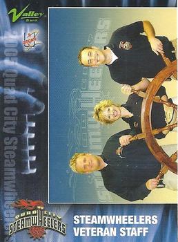 2005 Quad City Steamwheelers (AF2) #NNO Shawn Brown / Susie Foster / Darren Brown Front