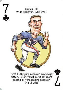 2019 Hero Decks Chicago Bears Football Heroes Playing Cards #7♣ Harlon Hill Front