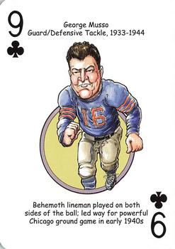 2019 Hero Decks Chicago Bears Football Heroes Playing Cards #9♣ George Musso Front