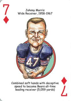 2019 Hero Decks Chicago Bears Football Heroes Playing Cards #7♦ Johnny Morris Front