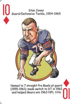 2019 Hero Decks Chicago Bears Football Heroes Playing Cards #10♦ Stan Jones Front