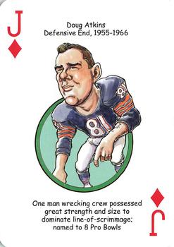 2019 Hero Decks Chicago Bears Football Heroes Playing Cards #J♦ Doug Atkins Front