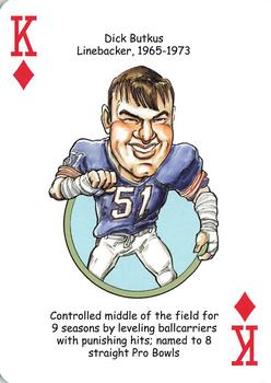 2019 Hero Decks Chicago Bears Football Heroes Playing Cards #K♦ Dick Butkus Front