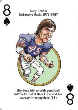 2019 Hero Decks Chicago Bears Football Heroes Playing Cards #8♠ Gary Fencik Front