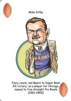 2019 Hero Decks Chicago Bears Football Heroes Playing Cards #NNO Mike Ditka Front