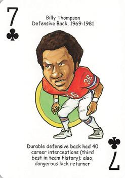 2006 Hero Decks Denver Broncos Football Heroes Playing Cards #7♣ Billy Thompson Front