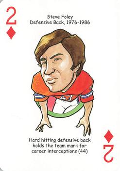 2006 Hero Decks Denver Broncos Football Heroes Playing Cards #2♦ Steve Foley Front