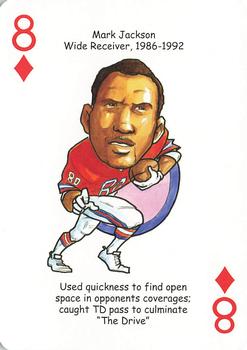 2006 Hero Decks Denver Broncos Football Heroes Playing Cards #8♦ Mark Jackson Front