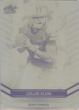 2013 Leaf Draft - Printing Plates Black #10 Collin Klein Front