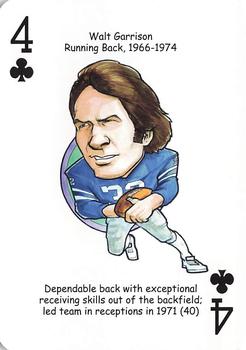 2012 Hero Decks Dallas Cowboys Football Heroes Playing Cards #4♣ Walt Garrison Front