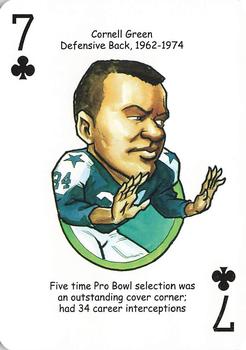 2012 Hero Decks Dallas Cowboys Football Heroes Playing Cards #7♣ Cornell Green Front