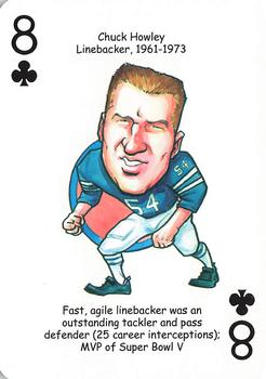 2012 Hero Decks Dallas Cowboys Football Heroes Playing Cards #8♣ Chuck Howley Front