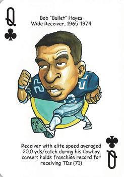 2012 Hero Decks Dallas Cowboys Football Heroes Playing Cards #Q♣ Bob Hayes Front