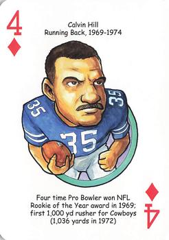 2012 Hero Decks Dallas Cowboys Football Heroes Playing Cards #4♦ Calvin Hill Front