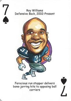 2012 Hero Decks Dallas Cowboys Football Heroes Playing Cards #7♠ Roy Williams Front