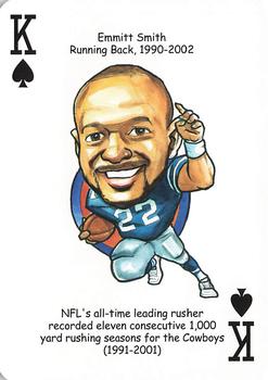 2012 Hero Decks Dallas Cowboys Football Heroes Playing Cards #K♠ Emmitt Smith Front