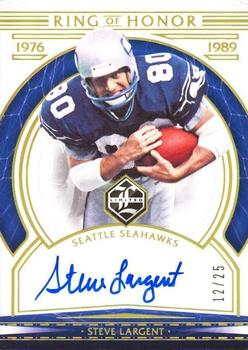 2020 Panini Limited - Ring of Honor Autographs Gold Spotlight #ROH-SL Steve Largent Front