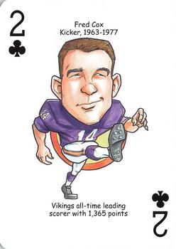 2015 Hero Decks Minnesota Vikings Football Heroes Playing Cards #2♣ Fred Cox Front