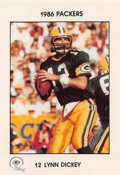 1986 Green Bay Packers Police - First Wisconsin Bank of Waukesha, Waukesha Police Department #NNO Lynn Dickey Front