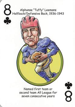 2018 Hero Decks New York Giants Football Heroes Playing Cards #8♣ Tuffy Leemans Front