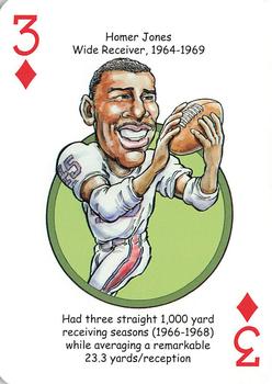 2018 Hero Decks New York Giants Football Heroes Playing Cards #3♦ Homer Jones Front