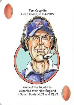 2018 Hero Decks New York Giants Football Heroes Playing Cards #NNO Tom Coughlin Front