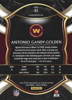 2020 Panini Select #83 Antonio Gandy-Golden Back