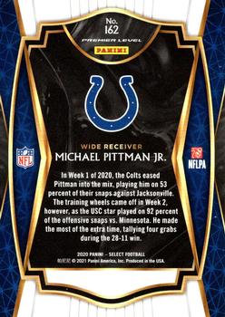 2020 Panini Select #162 Michael Pittman Jr. Back