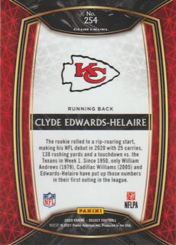 2020 Panini Select #254 Clyde Edwards-Helaire Back