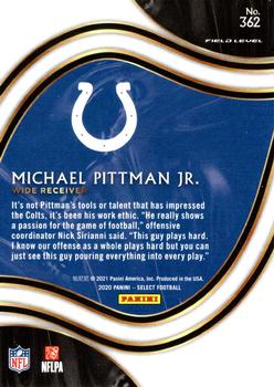 2020 Panini Select #362 Michael Pittman Jr. Back