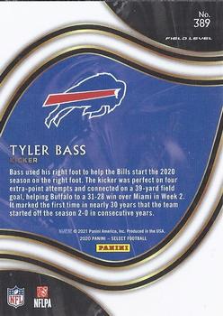 2020 Panini Select #389 Tyler Bass Back