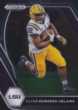 2021 Panini Prizm Draft Picks Collegiate #74 Clyde Edwards-Helaire Front
