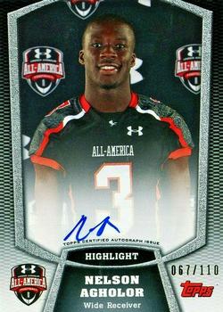 2015 Bowman - Under Armour All-America Game Autographs #UA-NA Nelson Agholor Front