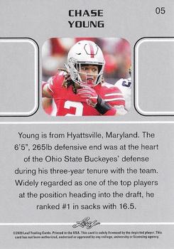 2020 Leaf #05 Chase Young Back