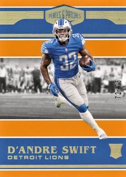 2020 Panini Plates & Patches - Orange #167 D'Andre Swift Front