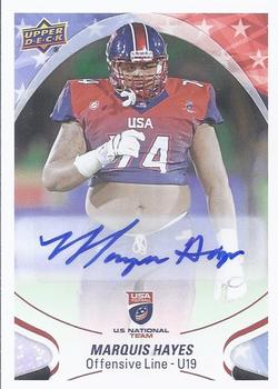 2017 Upper Deck USA Football #4 Marquis Hayes Front