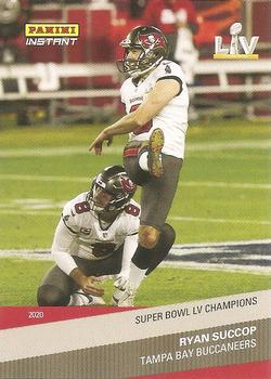 2020 Panini Instant Tampa Bay Buccaneers Super Bowl LV Champions #30 Ryan Succop Front