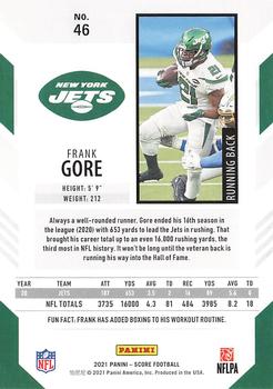 2021 Score #46 Frank Gore Back