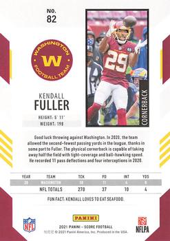 2021 Score #82 Kendall Fuller Back