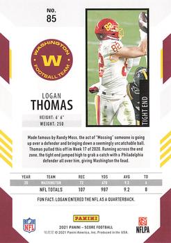 2021 Score #85 Logan Thomas Back