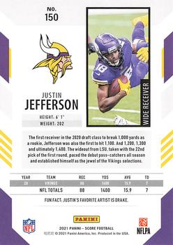 2021 Score #150 Justin Jefferson Back