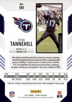 2021 Score #181 Ryan Tannehill Back