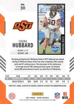 2021 Score #311 Chuba Hubbard Back