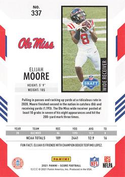 2021 Score #337 Elijah Moore Back
