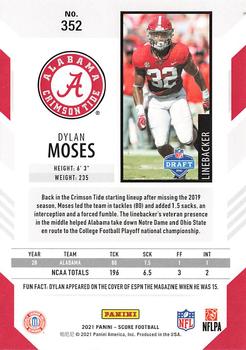 2021 Score #352 Dylan Moses Back